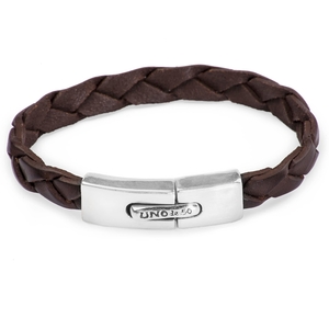 Браслет PUL2005 "На связи" XXL Серебр. коричн.