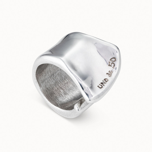 Кольцо UNOde50 ANI0248 "Трещина" L Серебряный цвет