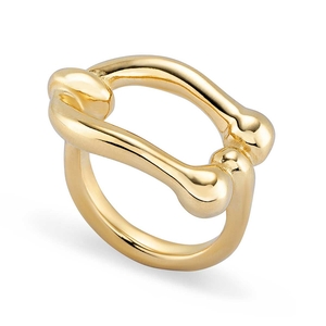 Кольцо ANI0808 "Serotonin" XL Зол. цв.